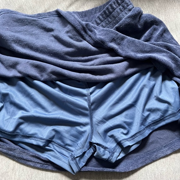 Matching blue terry cloth skort set - Picture 3 of 6